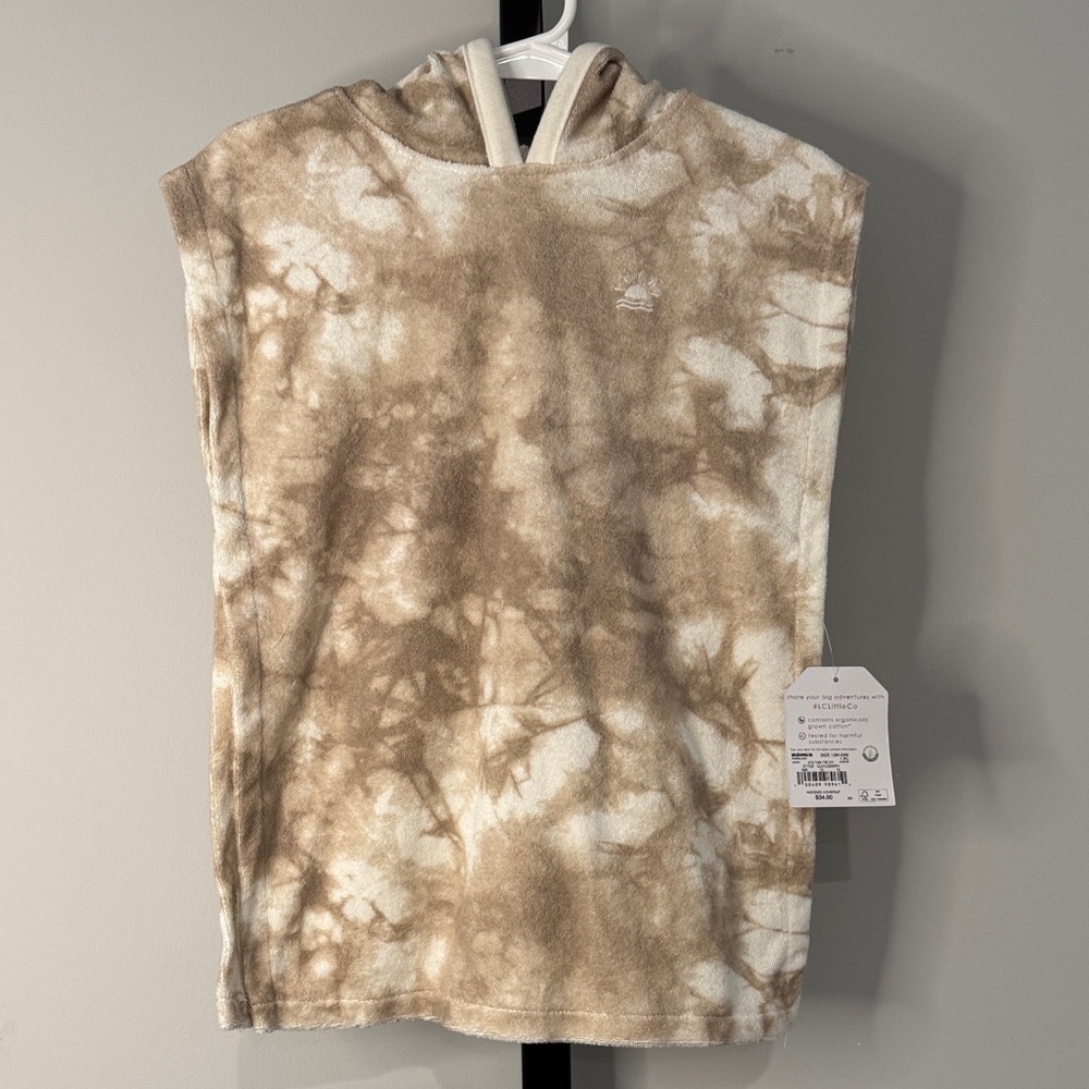 Little Co. Lauren Conrad Tie-Dye Hooded Terry Swim Coverup 12-24 Months New NWT